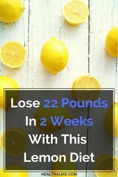Weight loss in a week lemon diet