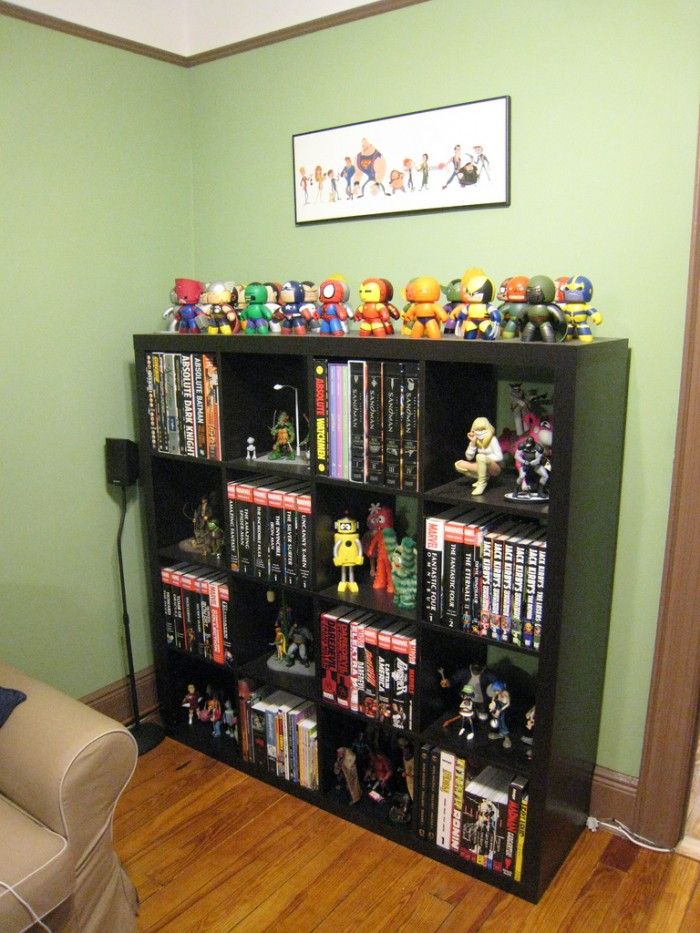 Great Way To Display This Kind Of Item I D Like This More With A Brighter Wall Comic Room Comic Book Storage Comic Book Rooms Great Way To Display This Kind Of Item I D Like This More With A Brighter Wall Comic Room Comic Book Storage Comic Book Rooms