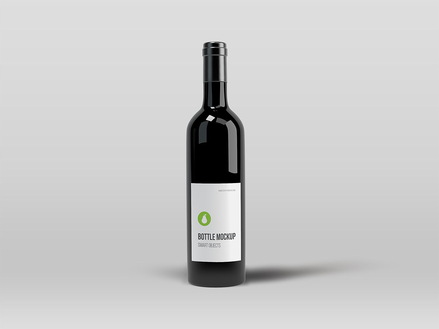 Free Black Elegant Wine Bottle Mockup | Bottle mockup, Bottle, Elegant