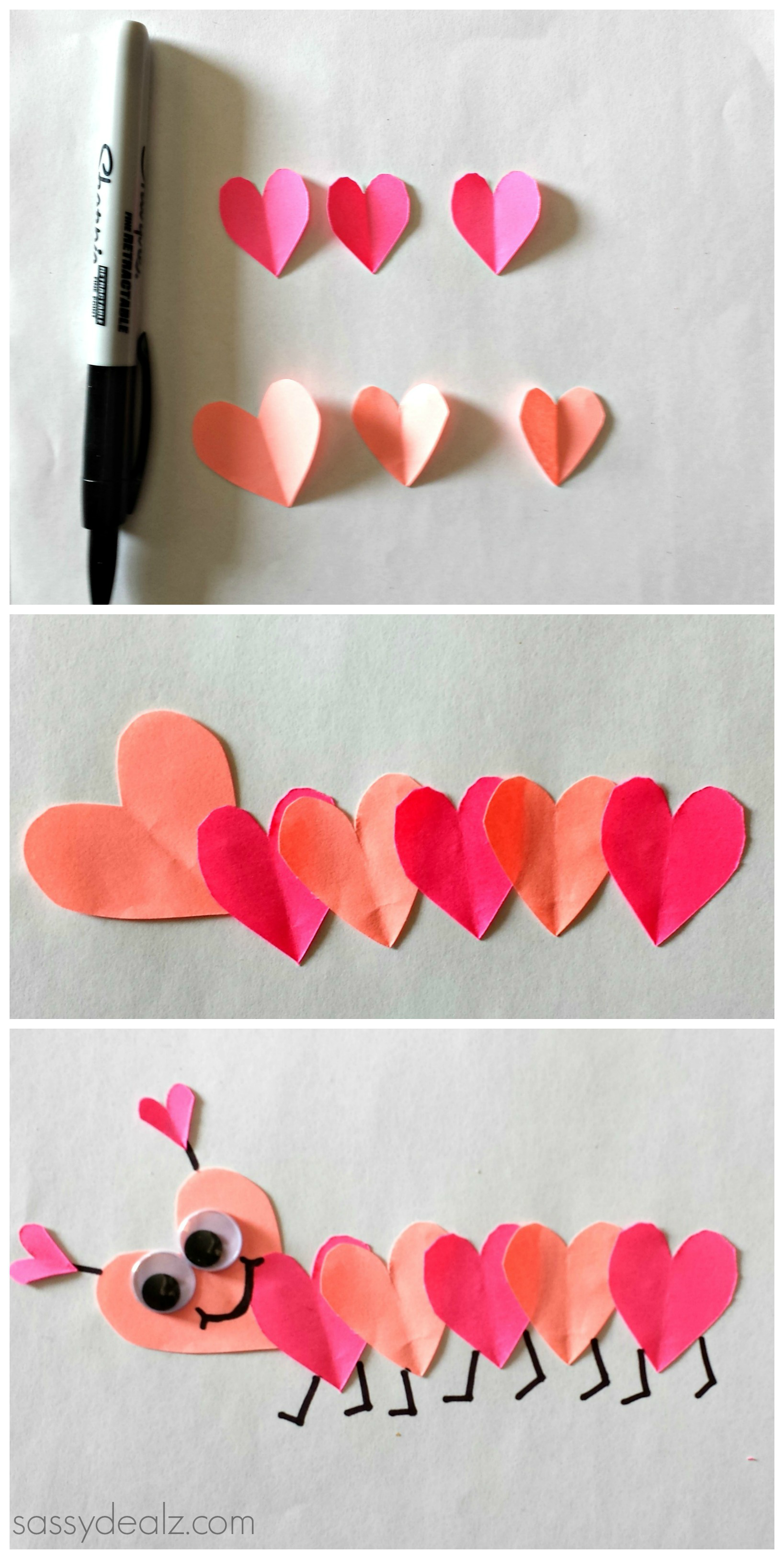 Lovely Valentines Kids Craft Ideas Part - 12: Valentineu0027s Day Heart Caterpillar Craft For Kids - Crafty Morning List Of Easy Valentineu0027s Day Crafts For Kids - Sassy Dealz Want Excellent Helpful Hints ...