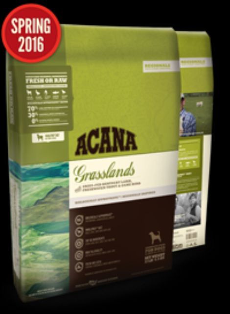 Holistic Dry Dog Food Acana Grasslands 13lb Grain Free Dog Food