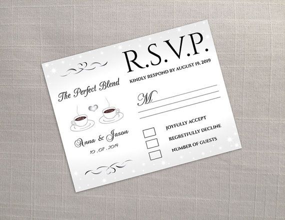 diy printable wedding rsvp template editable ms word file 5 5 x