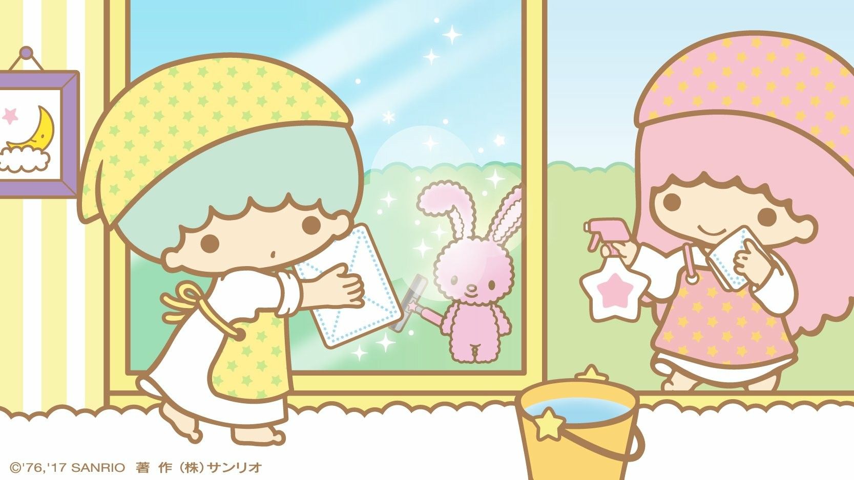 Cleaning Little Twin Stars Cute Characters Sanrio Cleaning Little Twin Stars Cute Characters Sanrio
