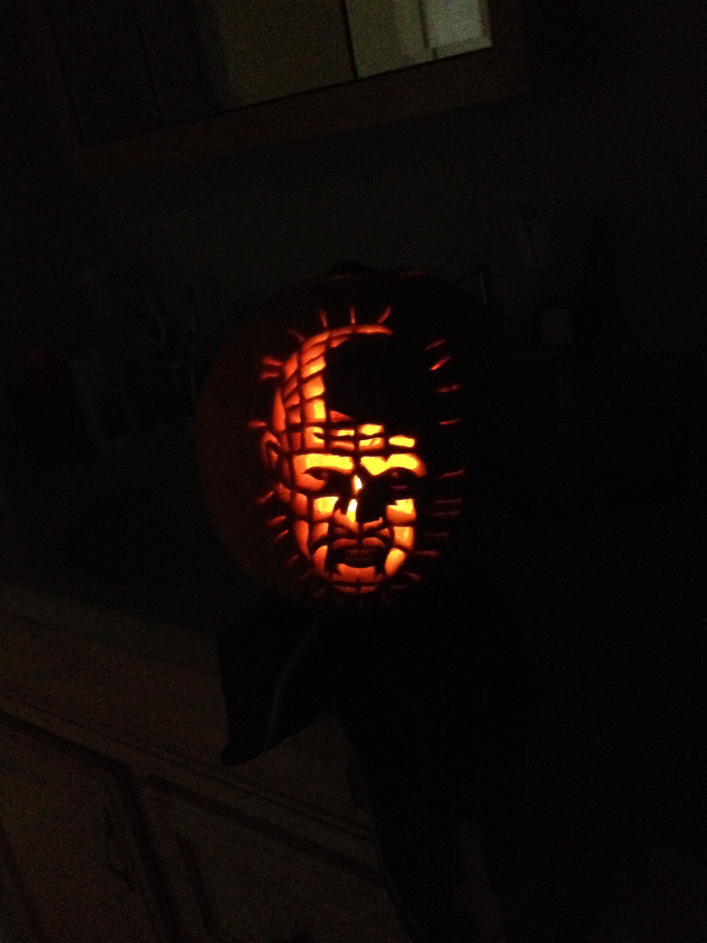 Pinhead Stencil From Zombiepumpkins Favorite Holiday Pumpkin Pinhead Stencil From Zombiepumpkins Favorite Holiday Pumpkin