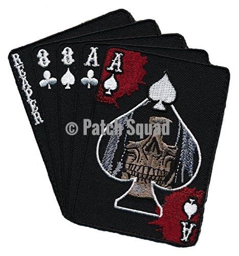 Patch Squad Men/'s Red Ace of Spade Death Dead Man Punisher Morale Patch