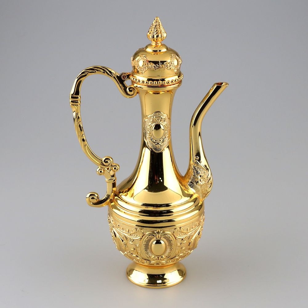 En Ucuz Altin Renkli Ayna Parcali Luks Zemzem Takimi Mutfak Gerecleri Tea Pots Decorative Bells Tableware