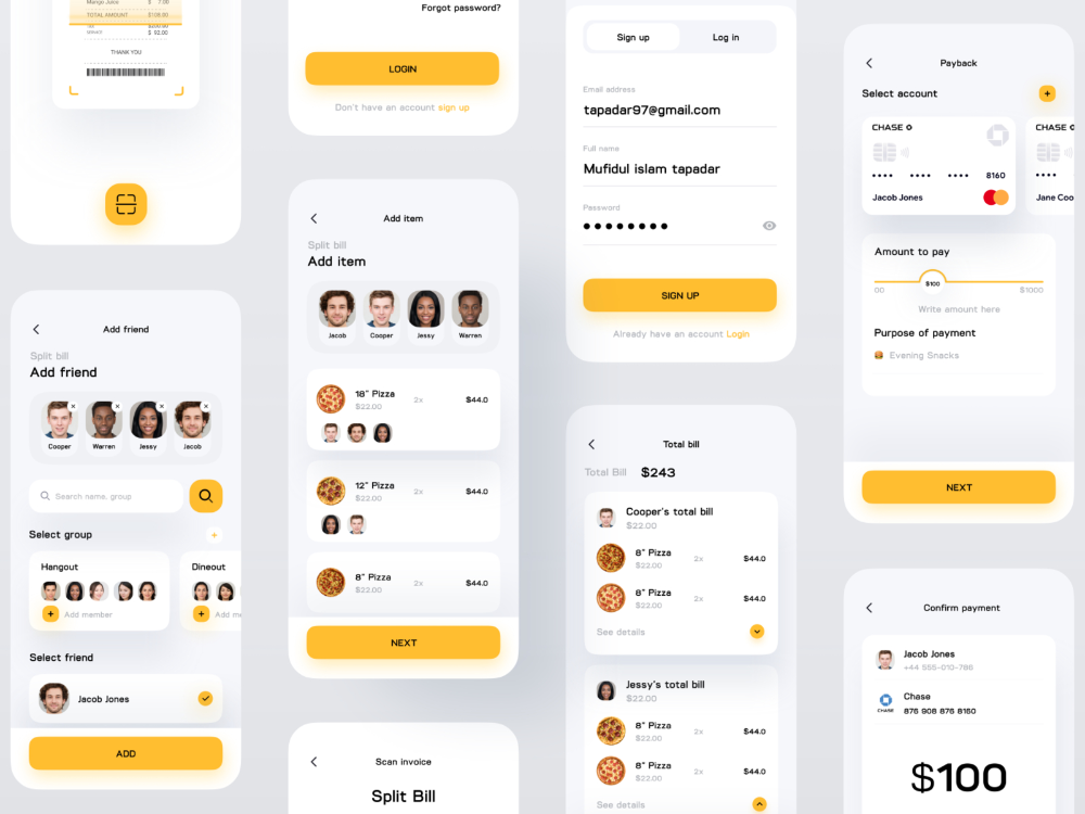 Split Bill App Android App Design App Design App Split Bill App Android App Design App Design App