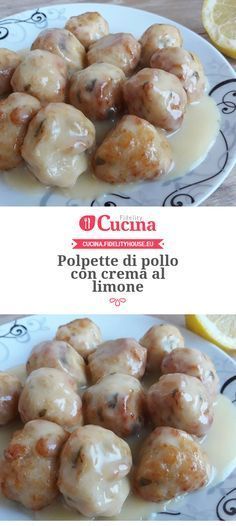 Polpette di pollo con crema al limone Cooking Time, Cooking Recipes, Healthy Recipes, Italian Dishes, Italian Recipes, Pollo Chicken, Duck Recipes, Food Hacks, Workout Food