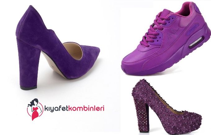 Mor Ayakkabi Kombinleri Ayakkabilar Mor Moda