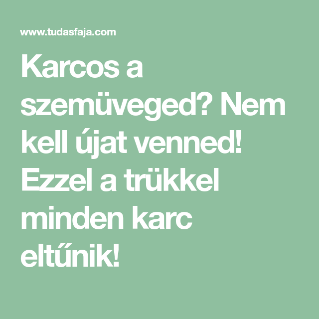 diy látásjavulás