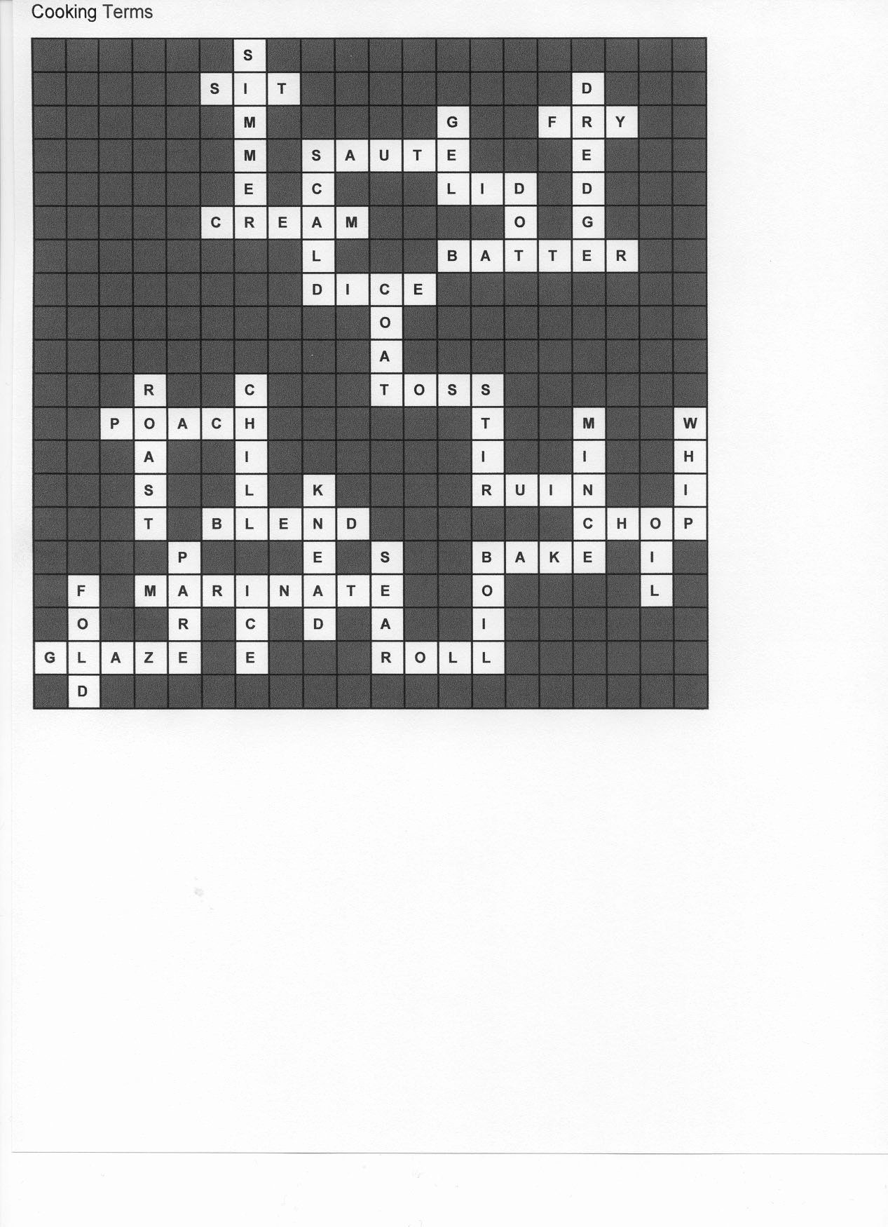 Culinary Crossword 5 1 Understanding Standardized Recipes Banana Culinary Crossword 5 1 Understanding Standardized Recipes Banana