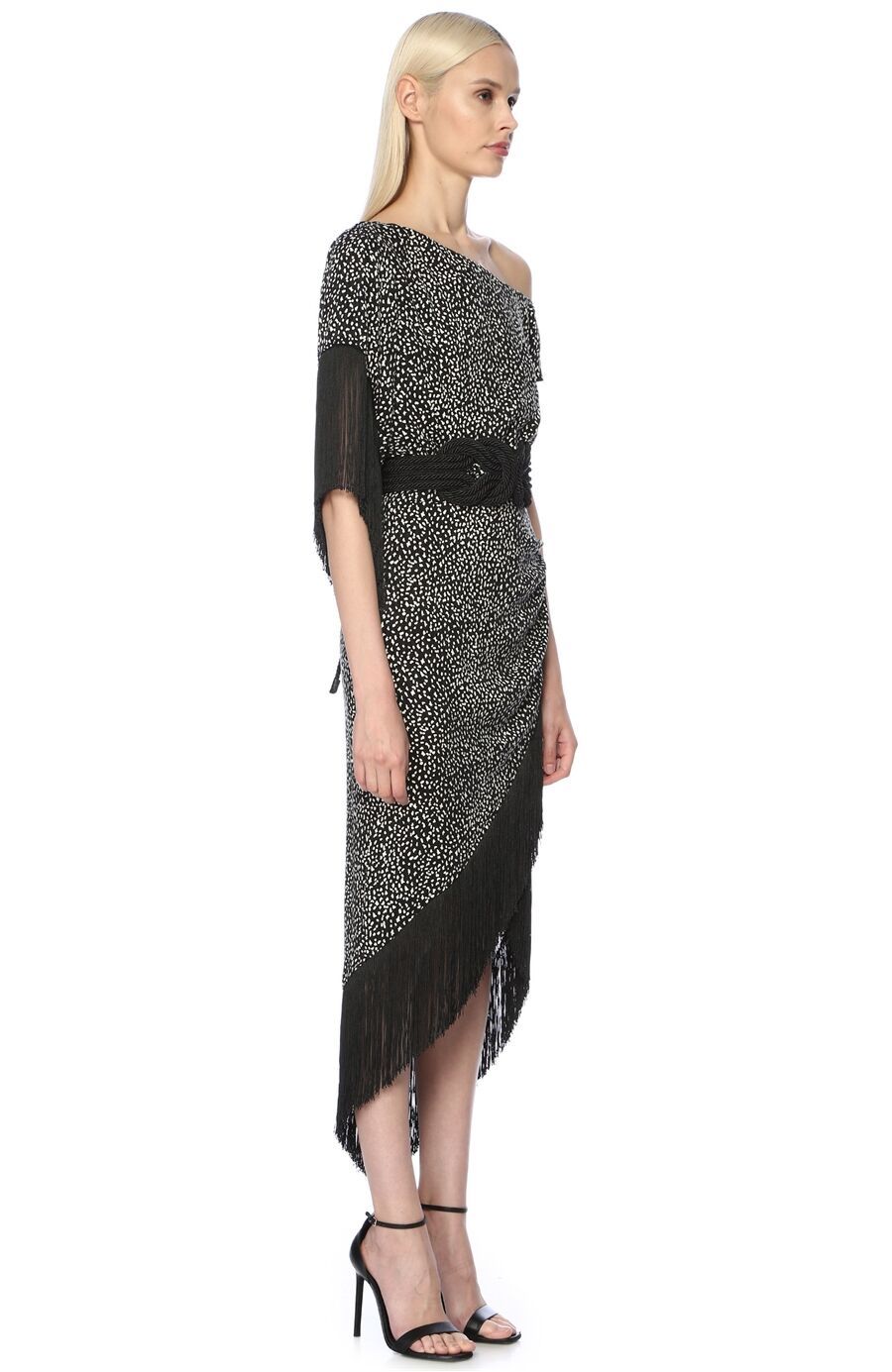 Dm X Network Siyah Beyaz Abiye Elbise Renk Siyah Beyaz 103936 Elbise Moda Stilleri Siyah Beyaz