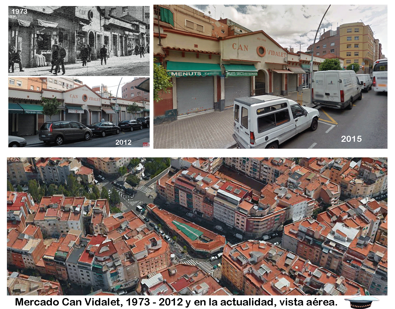 Mercado Can Vidalet Carrer Marcel Li Esquius Año 1973 2012 En La Actualidad Y Vista Aérea Del Mer Ver Peliculas Completas Ver Películas Películas Completas