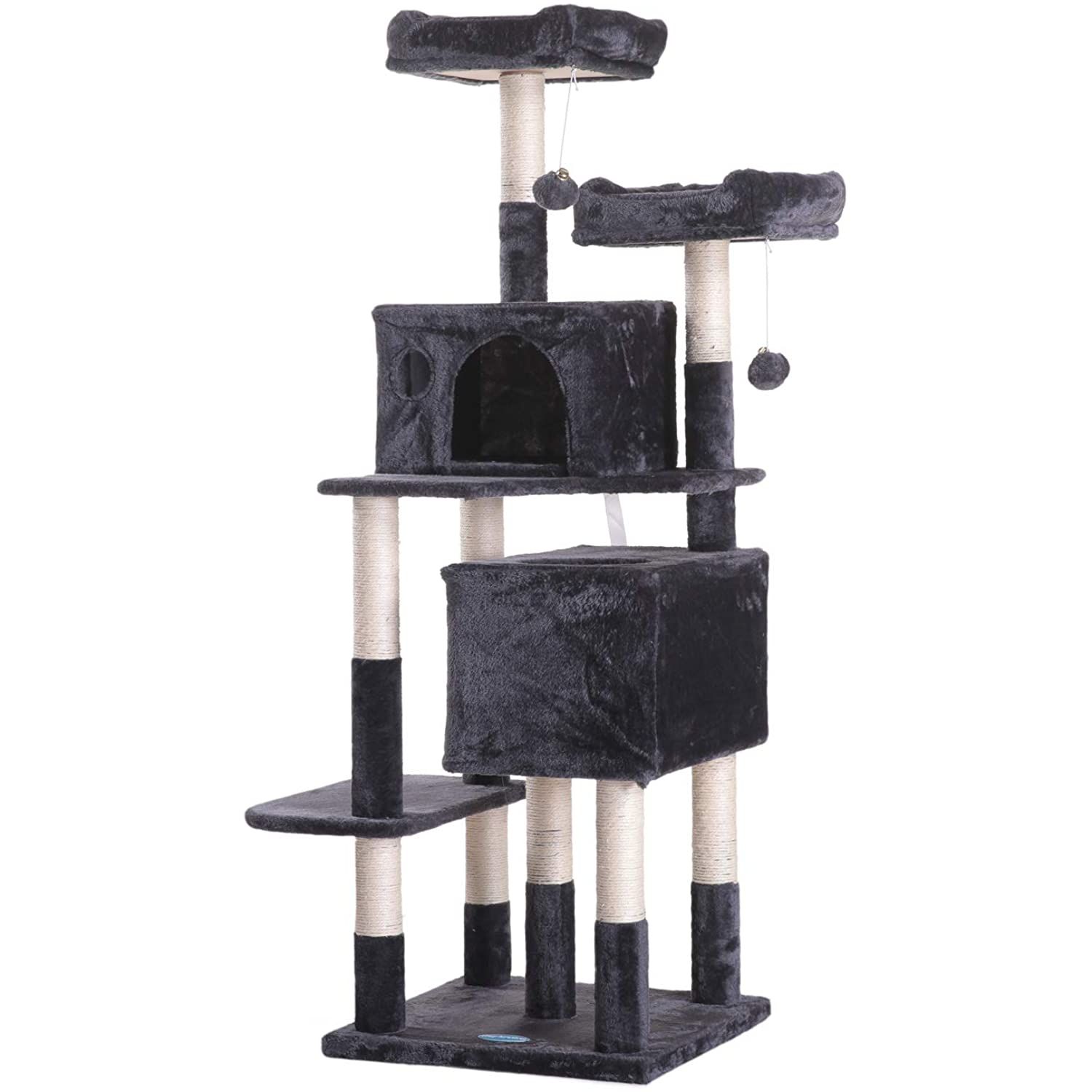 Tobbi 60inch Cat Tree Condo House Cat Activity Tree Tower W Toysisalrope Posts For Scratching Want To Know More Cli Cat Tree Condo Cat Tree House Cat Tree