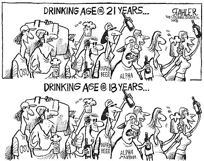 Essay About English Class I Disagree With This Cartoon On Drinking Age Because They Are Basically Saying It Wouldnt Matter What Age People Will Still Drink The Same Narrative Essay Topics For High School Students also Example Thesis Statements For Essays I Disagree With This Cartoon On Drinking Age Because They Are Proposal Essay Topics