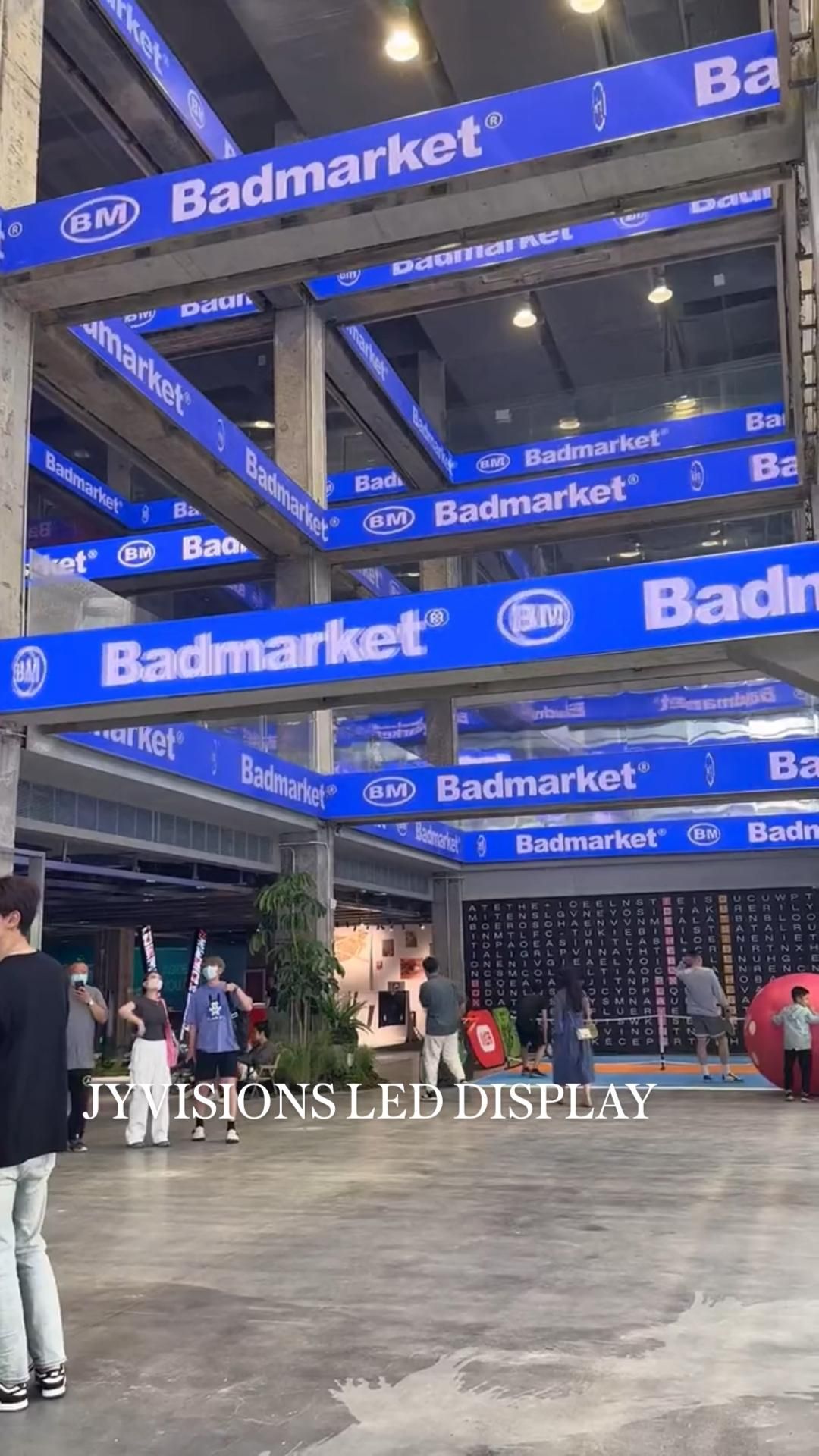 JYVISIONS led signage for BadMarket store