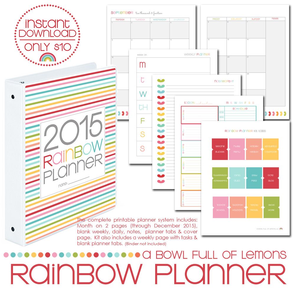 2 page daily planner template