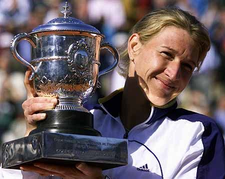 Steffi Graf Wimbledon Tennis Winner Trophy POSTER