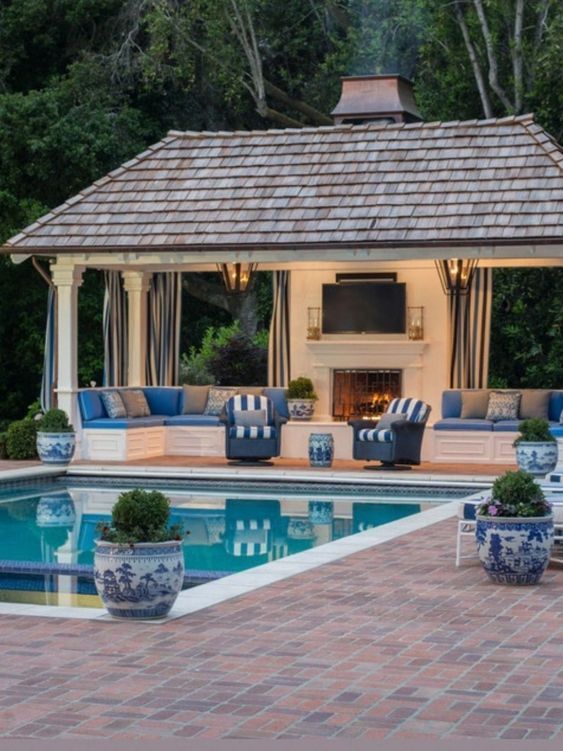 Backyard Pool Ideas 20 Inspirations To Improve Your Outdoor Space Best Picture For Blow Up Pool Ideas For Y Backyard Pavilion Outdoor Pavilion Pool Houses