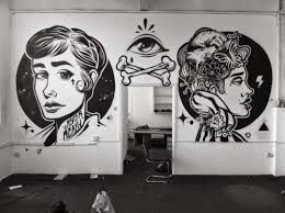 Hasil Gambar Untuk Mural Hitam Putih