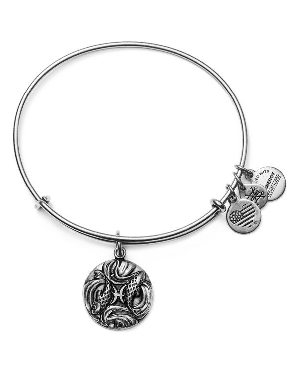 Alex And Ani Pisces Expandable Wire Bangle Made In Usa 2 25 Alex And Ani Pisces Expandable Wire Bangle Made In Usa 2 25 Diameter No