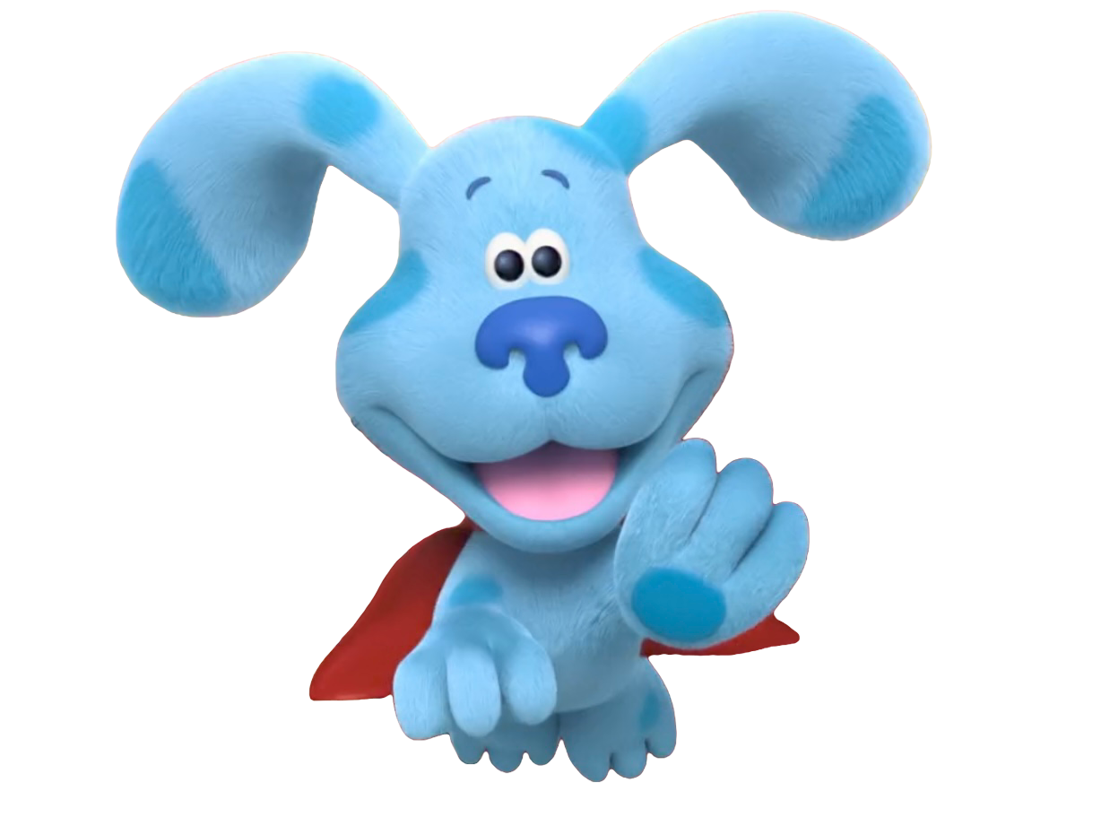A Blue Dog Is Flying Through The Air With His Tongue Out And Eyes Wide Open a-blue-dog-is-flying-through-the-air-with-his-tongue-out-and-eyes-wide-open