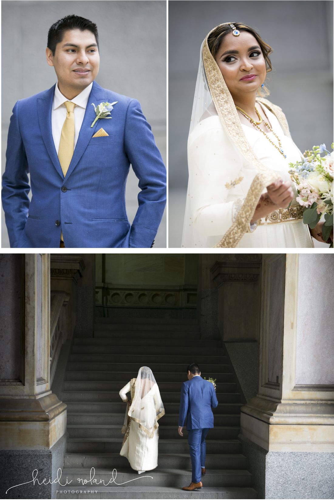 Intimate Interfaith Spring Philadelphia City Hall Wedding | Interfaith