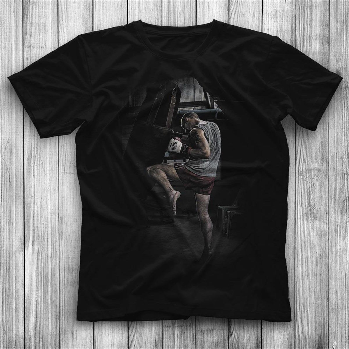 Kickboxing Black Unisex T Shirt Tees Shirts Kickboxing Shirt Tshirt Appa Shirts Sport T Shirt T Shirt