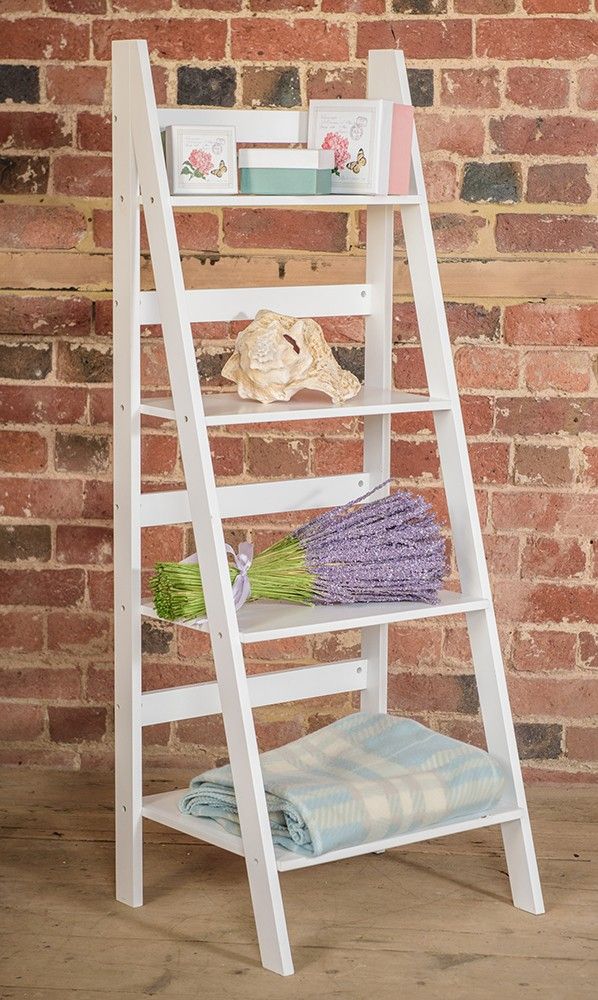 white ladder shelf white ladder shelf