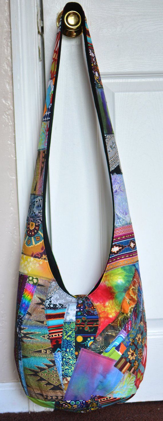 Made to Order Hobo Bag Crossbody Bag Patchwork Boho Purse Crazy Quilt Sling Bag Handmade Hippie ...