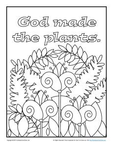 Spring Christian Coloring Pages