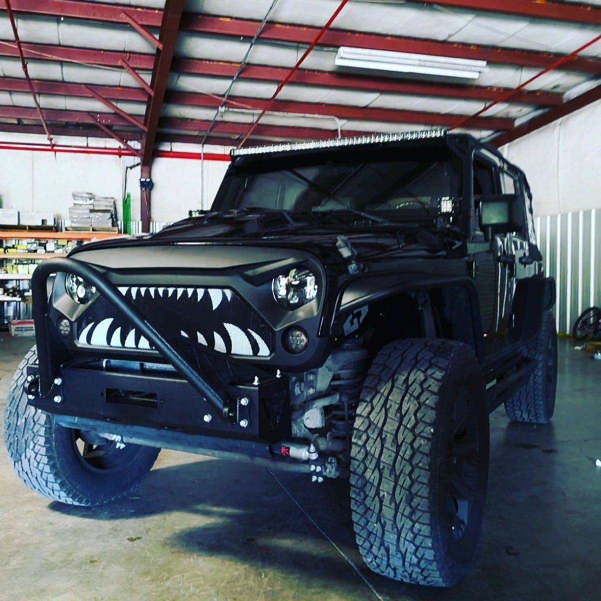 Shark Jeep Grille | Black jeep, Jeep grill, Jeep wrangler