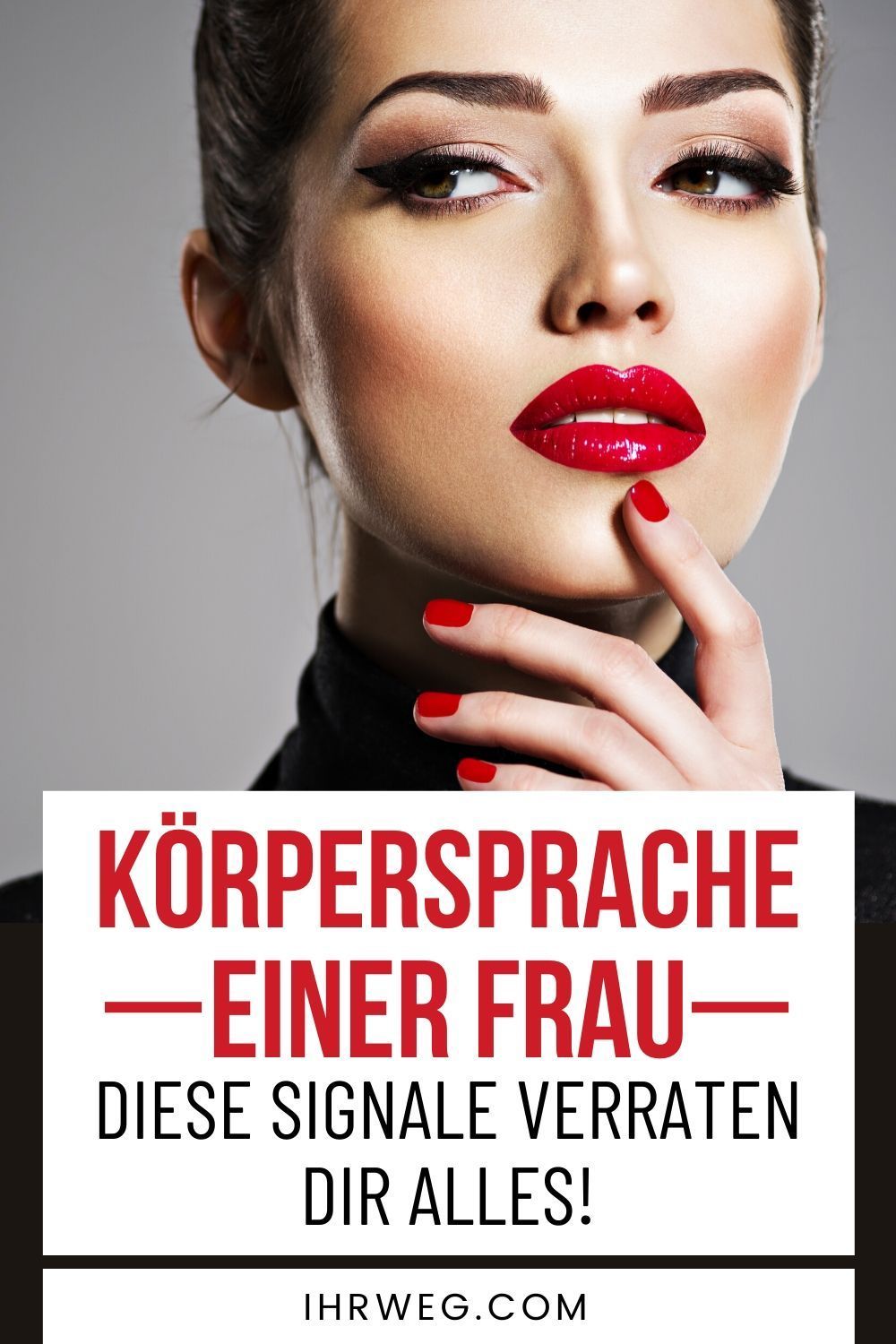 Frau flirt körpersprache