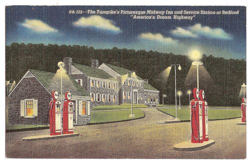 Bedford Pa Midway Inn Service Station Circa 1940 Service Station Bedford Bedford County