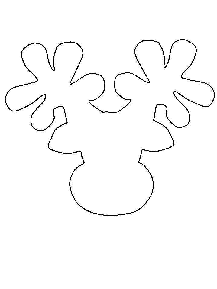 Reutilizable Navidad Reno plantilla plantilla para artes y oficios 17cmx26cm