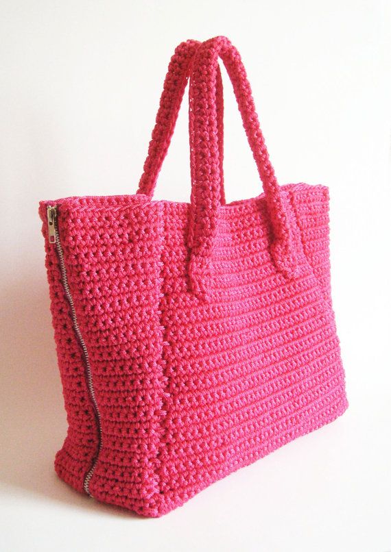 Zipper Sides Bag Pattern A Crocheted Day To Tote Which