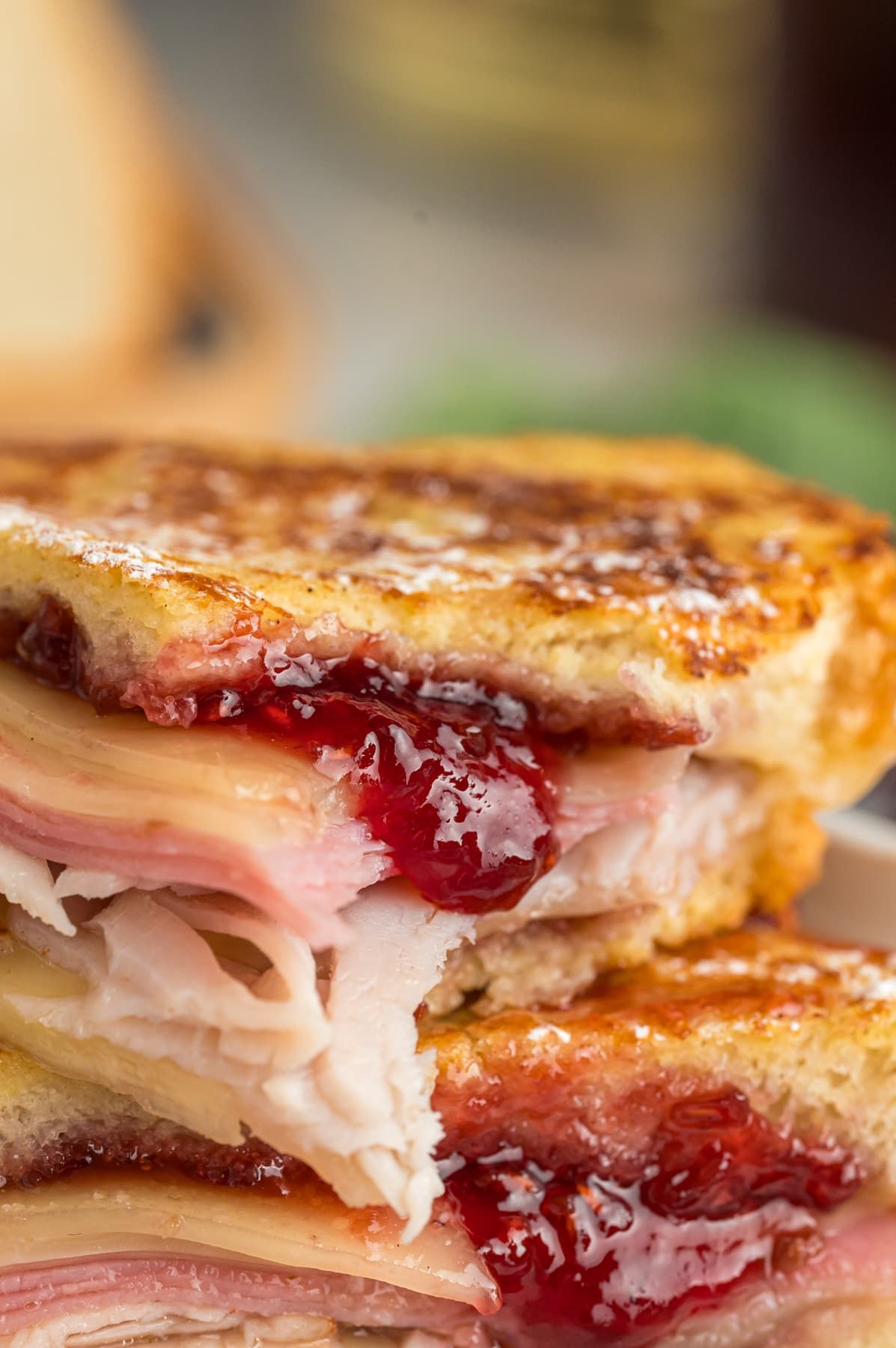 Monte Cristo Sandwich With Meats Cheese Raspberry Jam Dipped Monte Cristo Sandwich With Meats Cheese Raspberry Jam Dipped