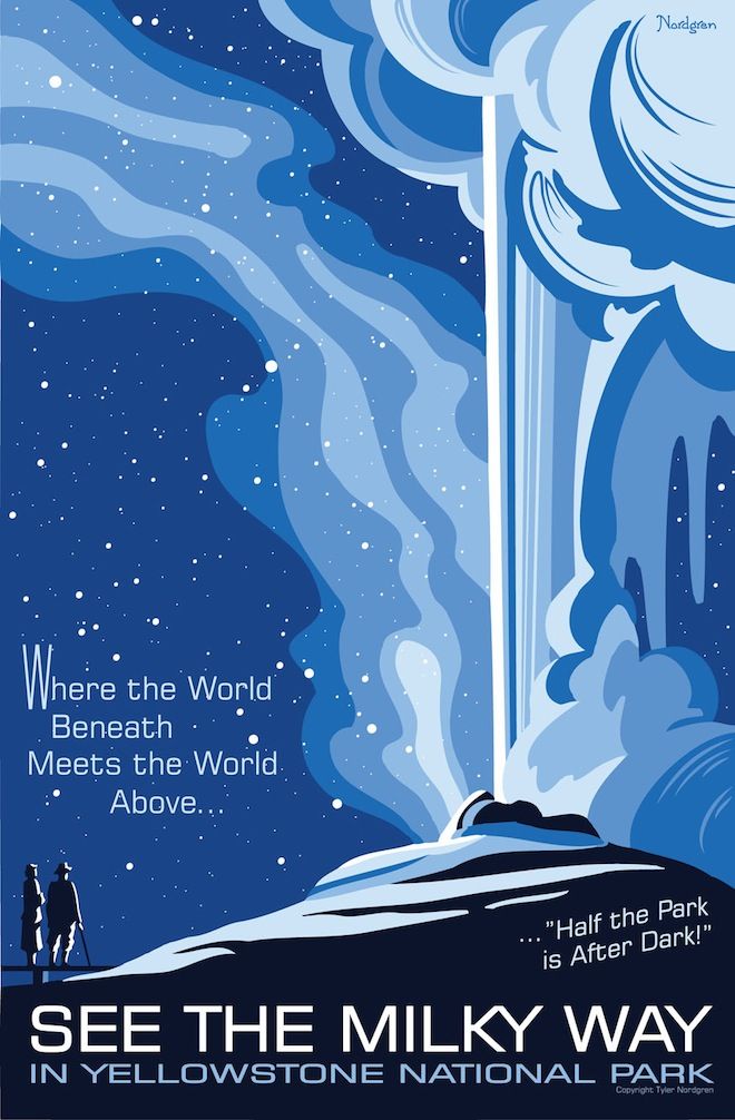 Fantastic collection of planetary posters from astronomer and artist Tyler Nordgren of the University of Redlands in California. Retro Space Posters, Space Travel Posters, Retro Travel Poster, Vintage Travel Posters, Tourism Poster, Wpa Posters, Cool Posters, National Park Posters, National Parks
