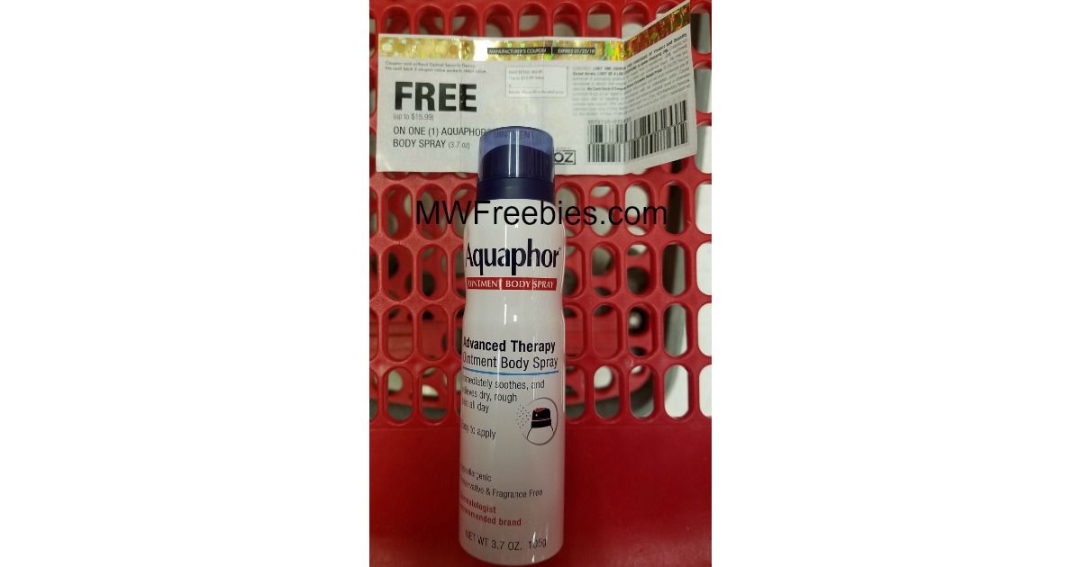 I Redeemed My Coupon For A Free Full-Sized Aquaphor Spray Lotion! - MWFreebies | Spray lotion ...