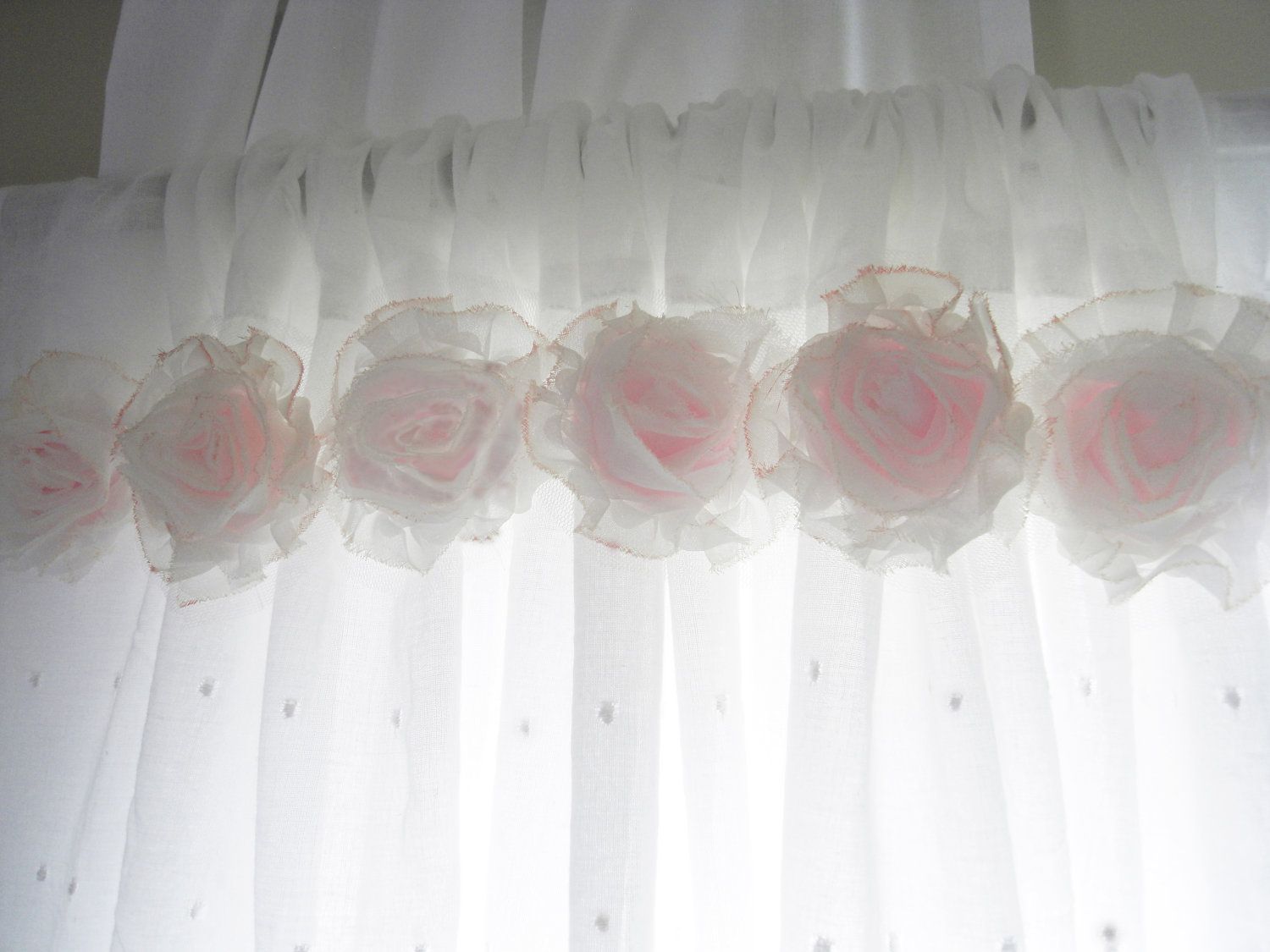 shabby chic curtains shabby chic pink flower curtains baby