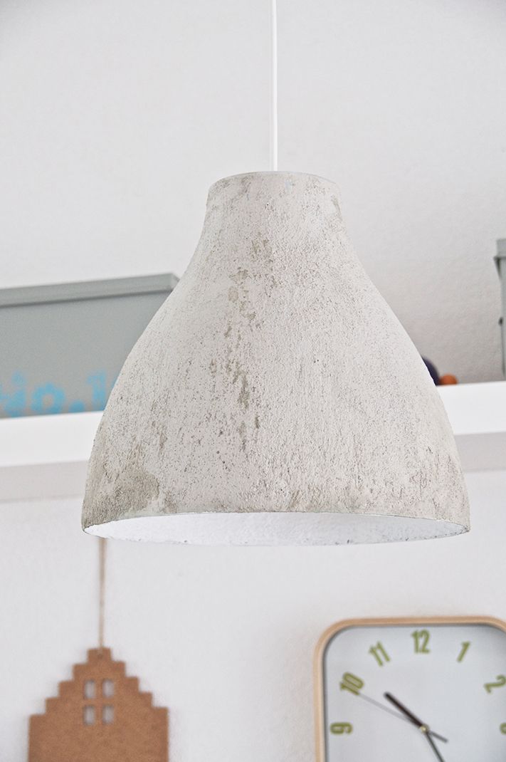 DIY Concrete lamp SIMPLE COLORFUL | Concrete diy, Ikea DIY Concrete lamp SIMPLE COLORFUL | Concrete diy, Ikea