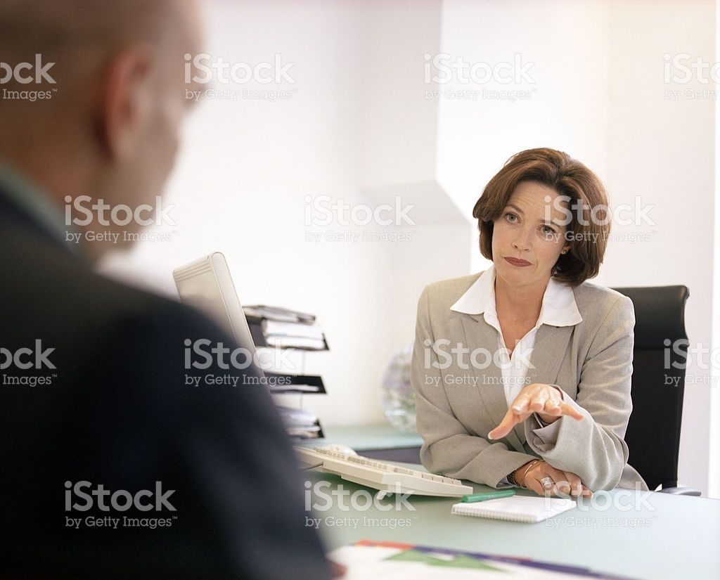 Businesswoman Meeting One To One With Client Colleague Shallow