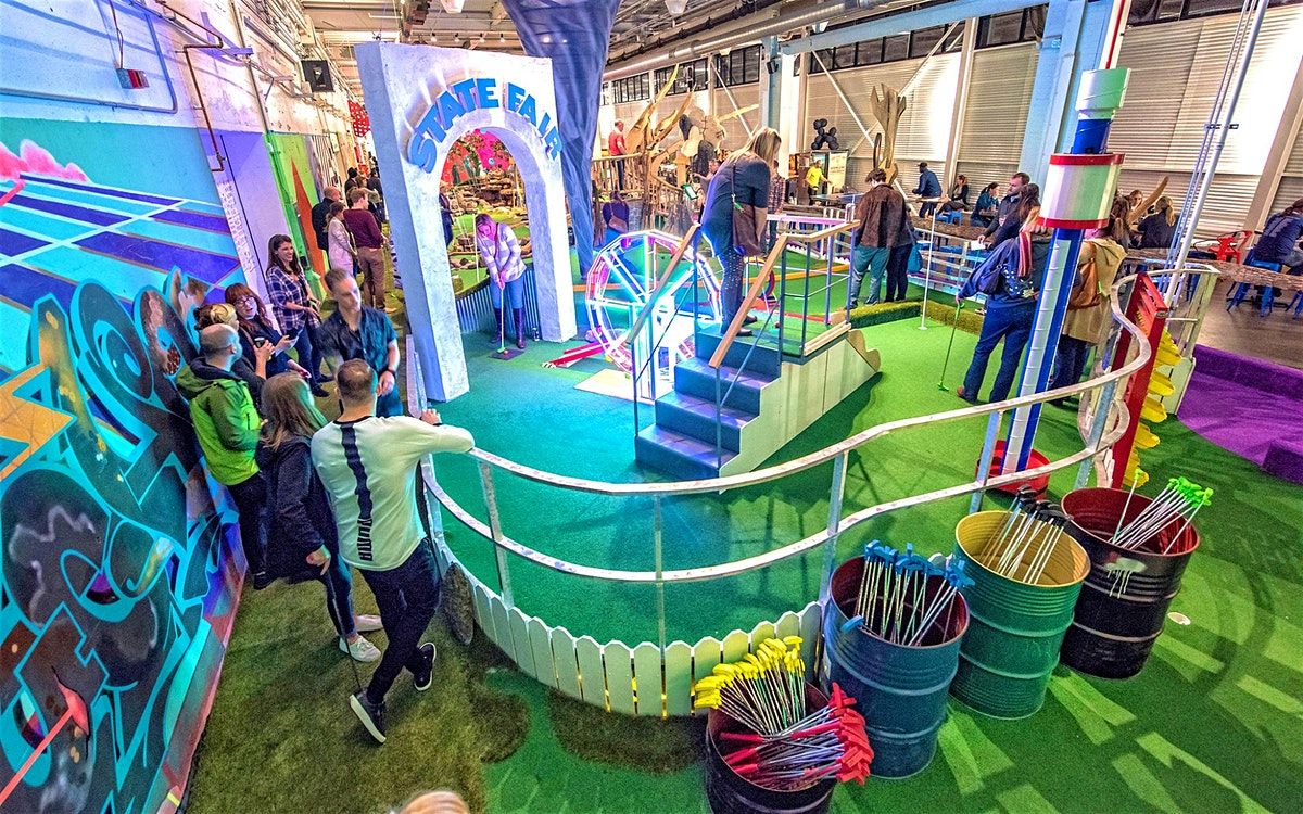 Blacklight Mini Golf Indoor Mini Golf Winter Date Ideas Adult Blacklight Mini Golf Indoor Mini Golf Winter Date Ideas Adult