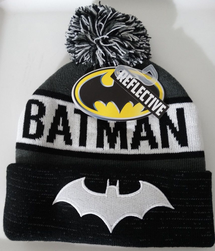 DC Comics Batman Logo Pom Beanie