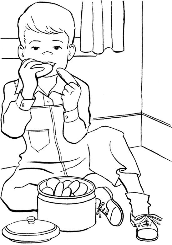 The Boy Eat Cookie Coloring Page Disabilities Pinterest - fresh coloring pages for the birth of jesus The Boy Eat Cookie Coloring Page Disabilities Pinterest - fresh coloring pages for the birth of jesus