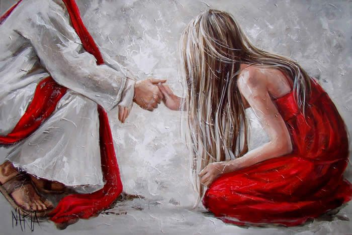 Maria Magdalena Oosthuizen | Christian paintings, Jesus painting ...