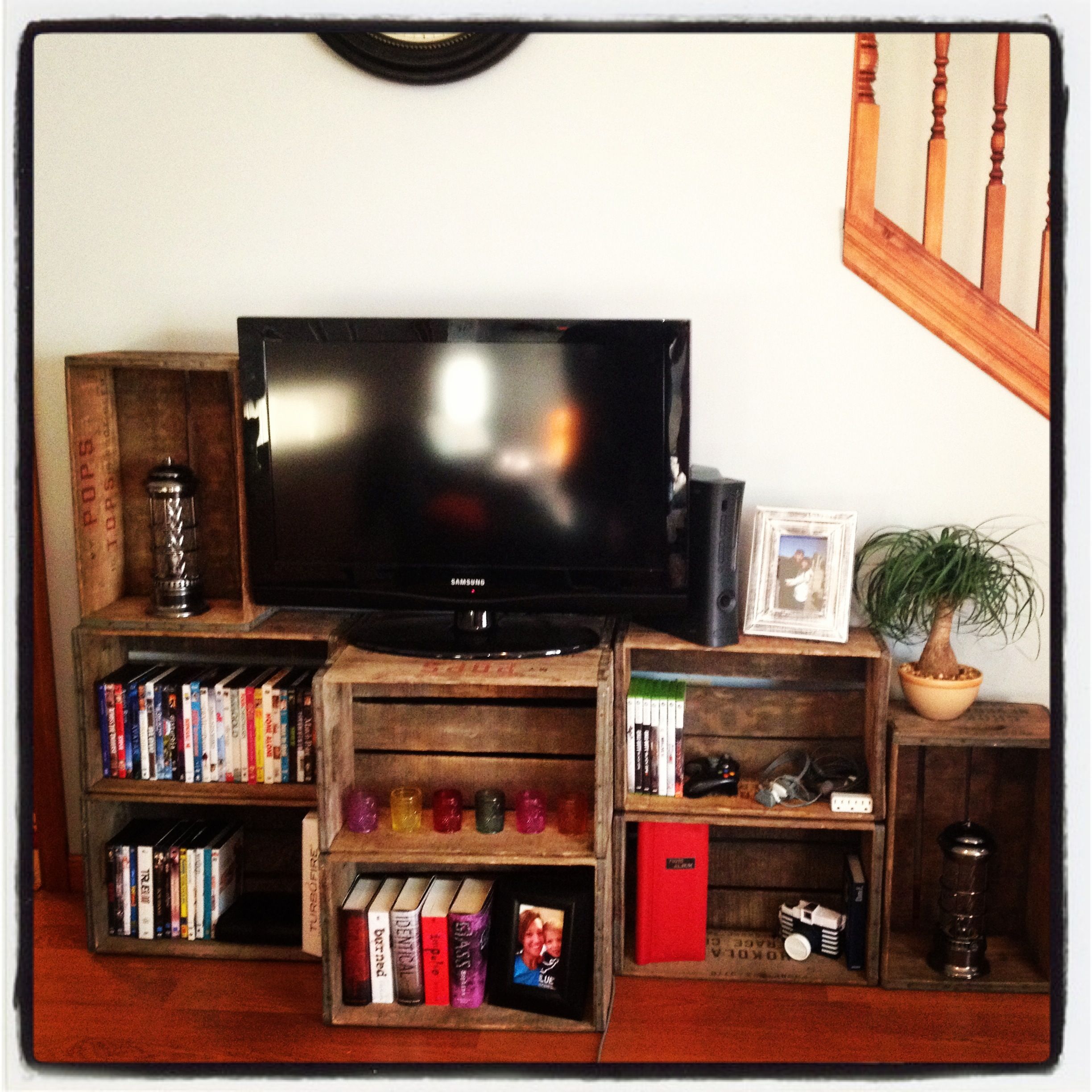 Soda Crate Entertainment Center We Made Today Soda Crate Entertainment Center We Made Today