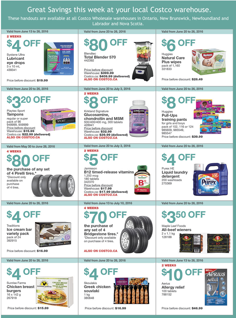 costco coupons ontario quebec atlantic canada ends june 26 2016 costco weekly flyer ontario