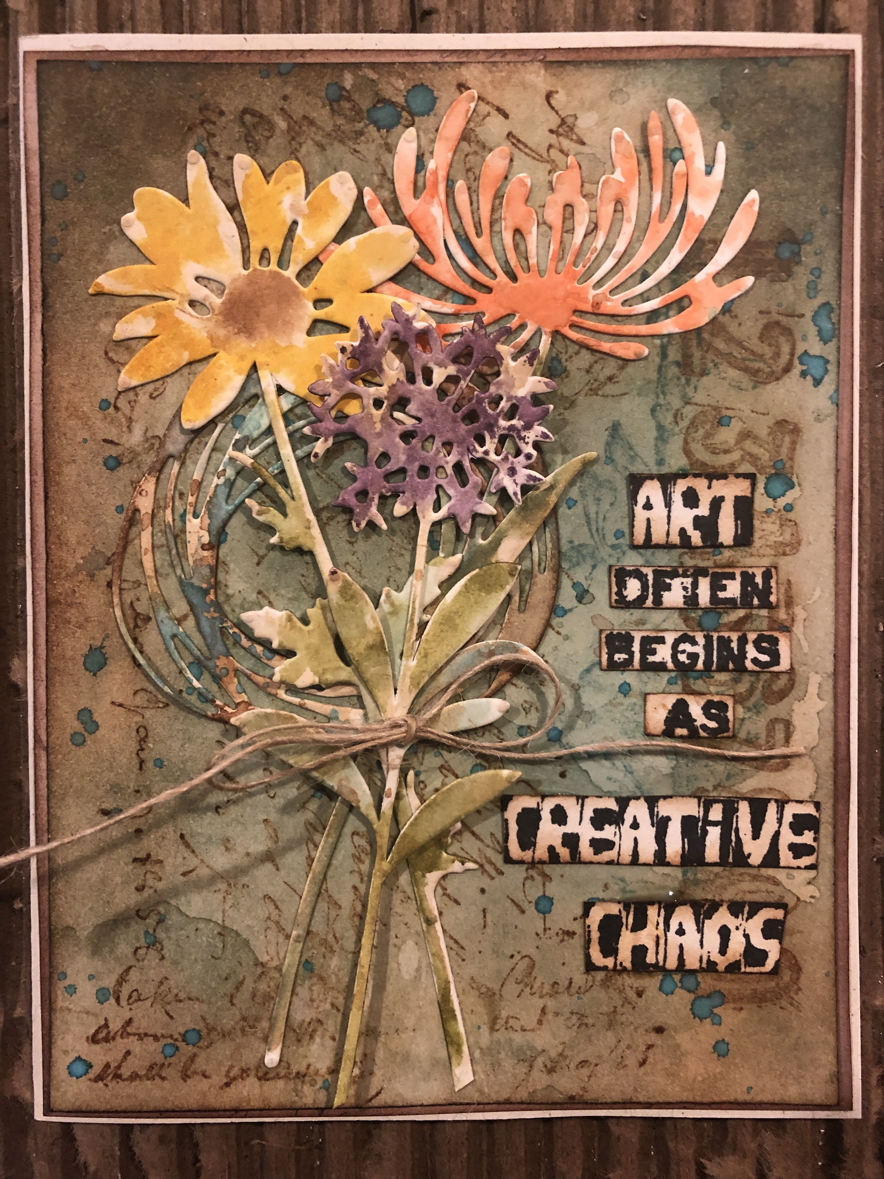 Creative Chaos Tim Holtz Cards Tim Holtz Dies Card Art