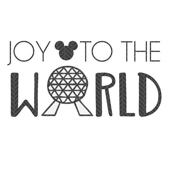 Joy to the world, Epcot Christmas SVG file (With images ...